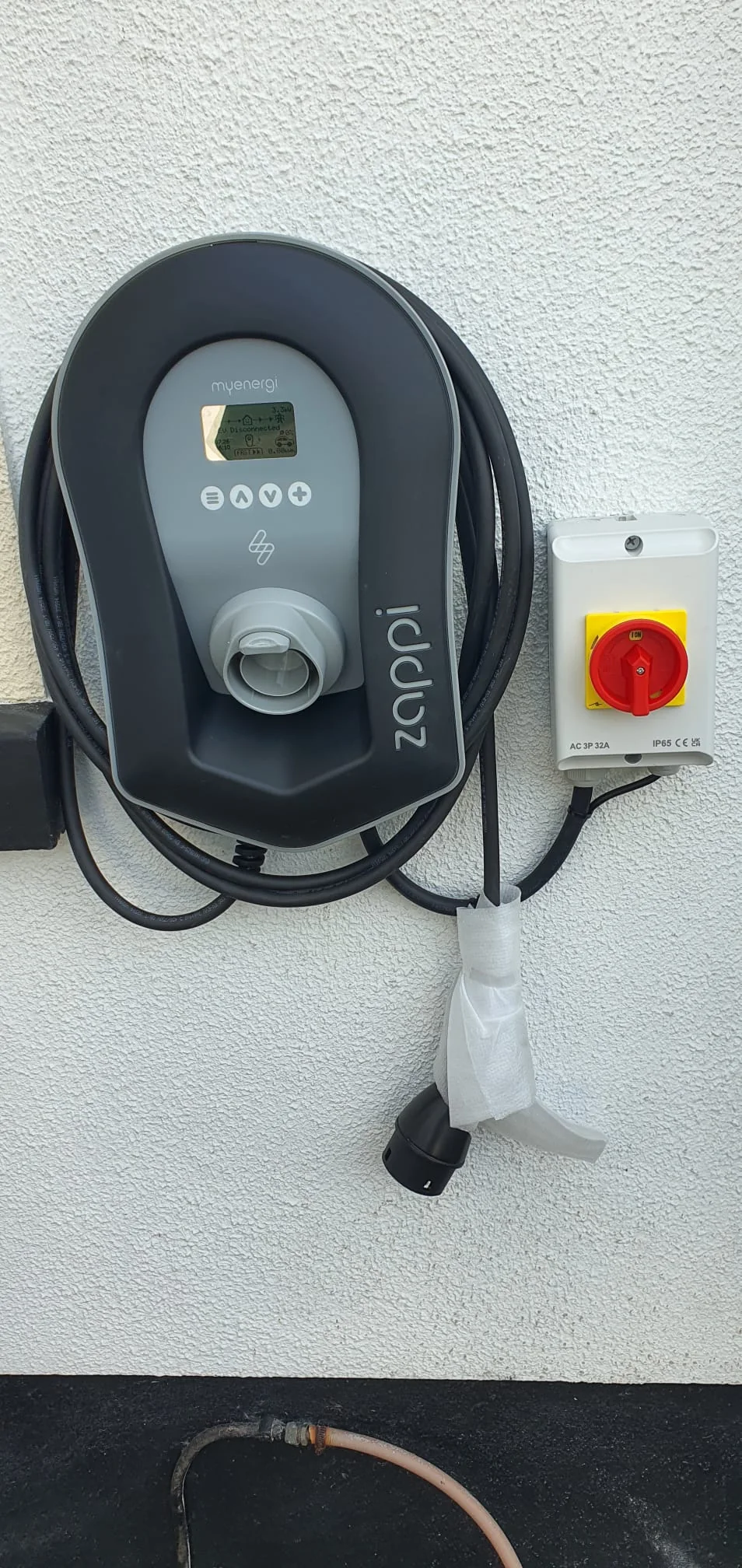 Zappi home EV charger installation